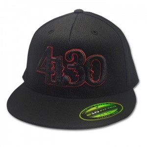 4130 Stacked Lo-Fi FlexFit 210 (Black/Red) - 131010008